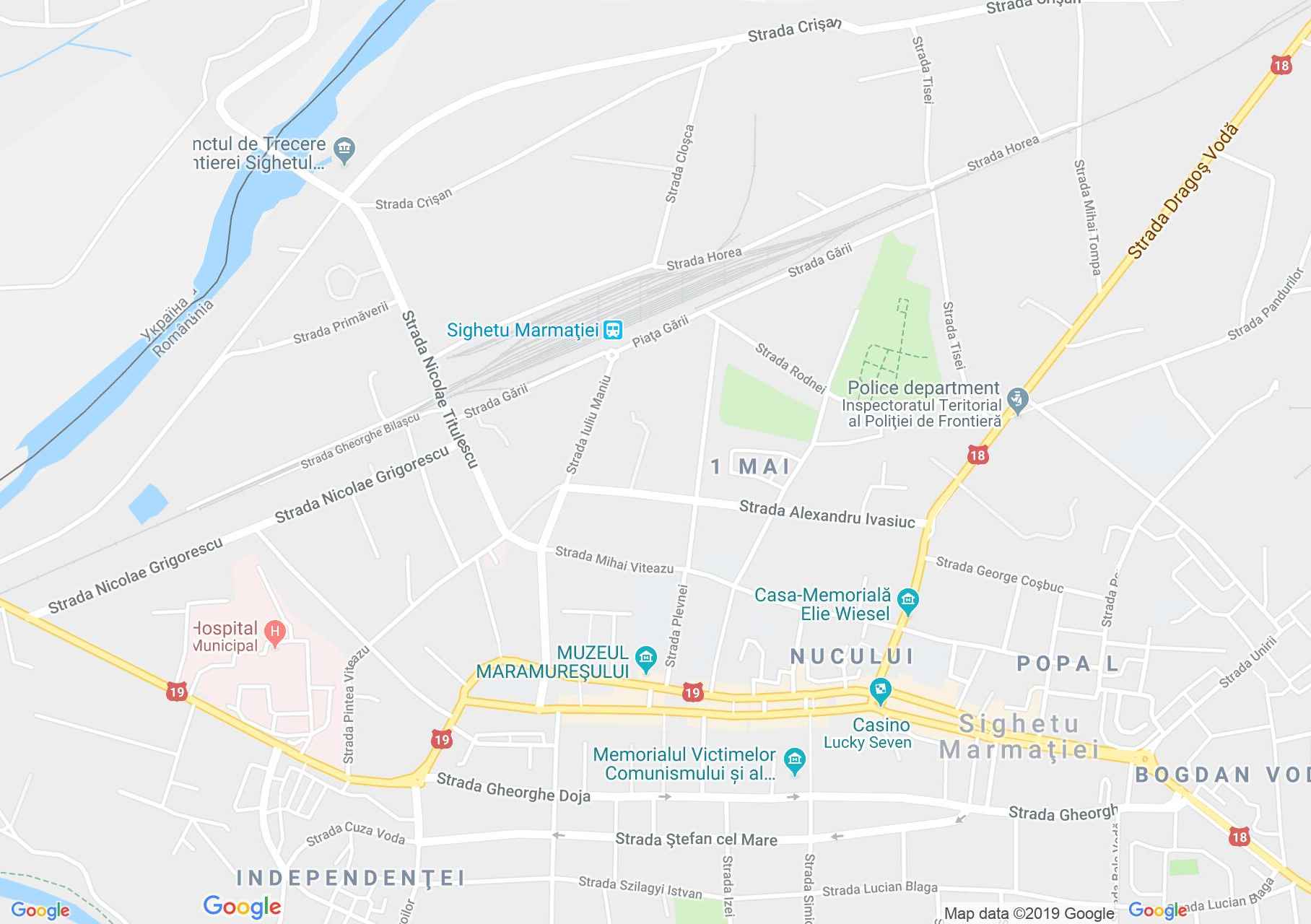 Máramarossziget: Katolikus templom (térkép)
