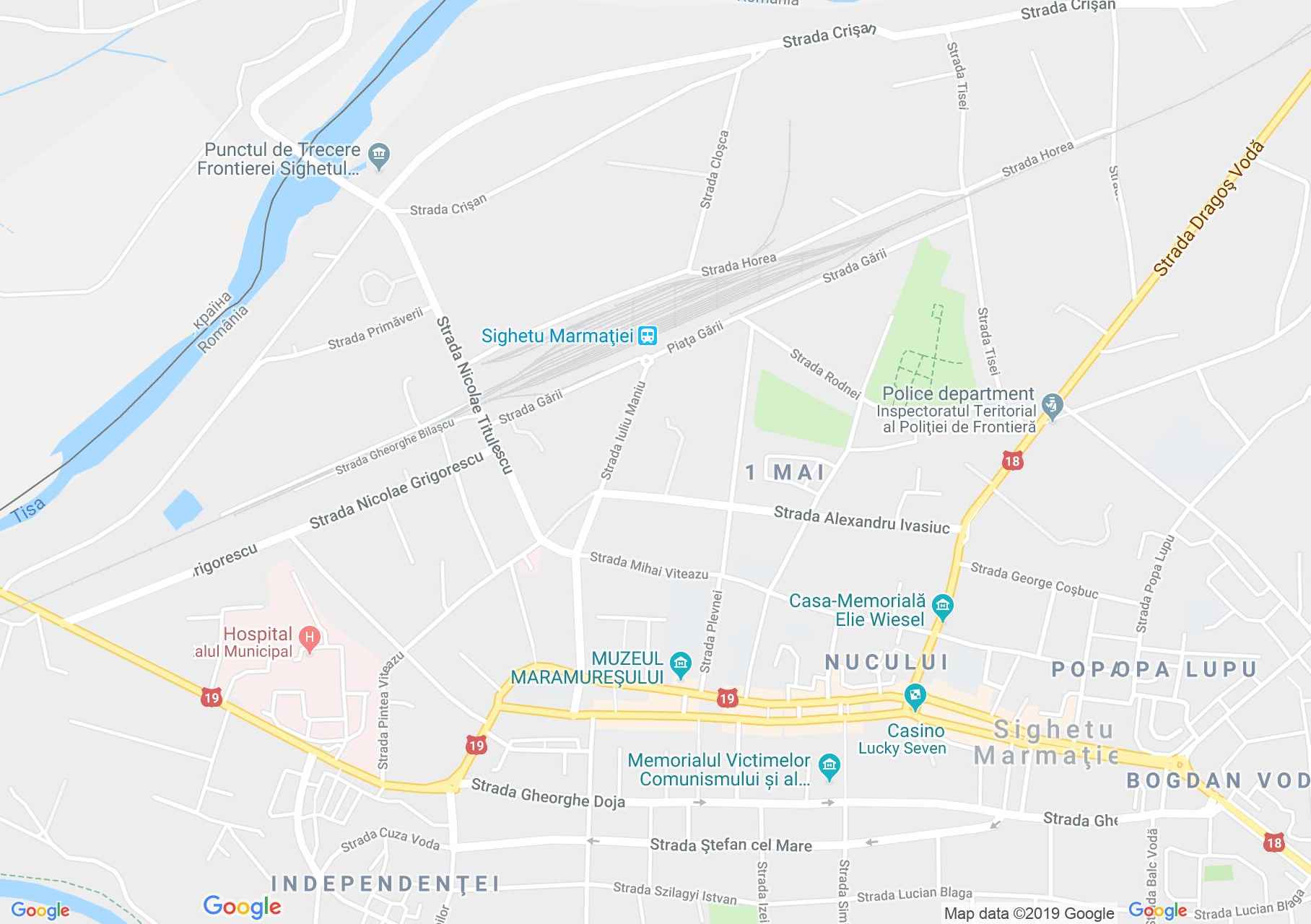 Máramarossziget: Haller kastély (térkép)