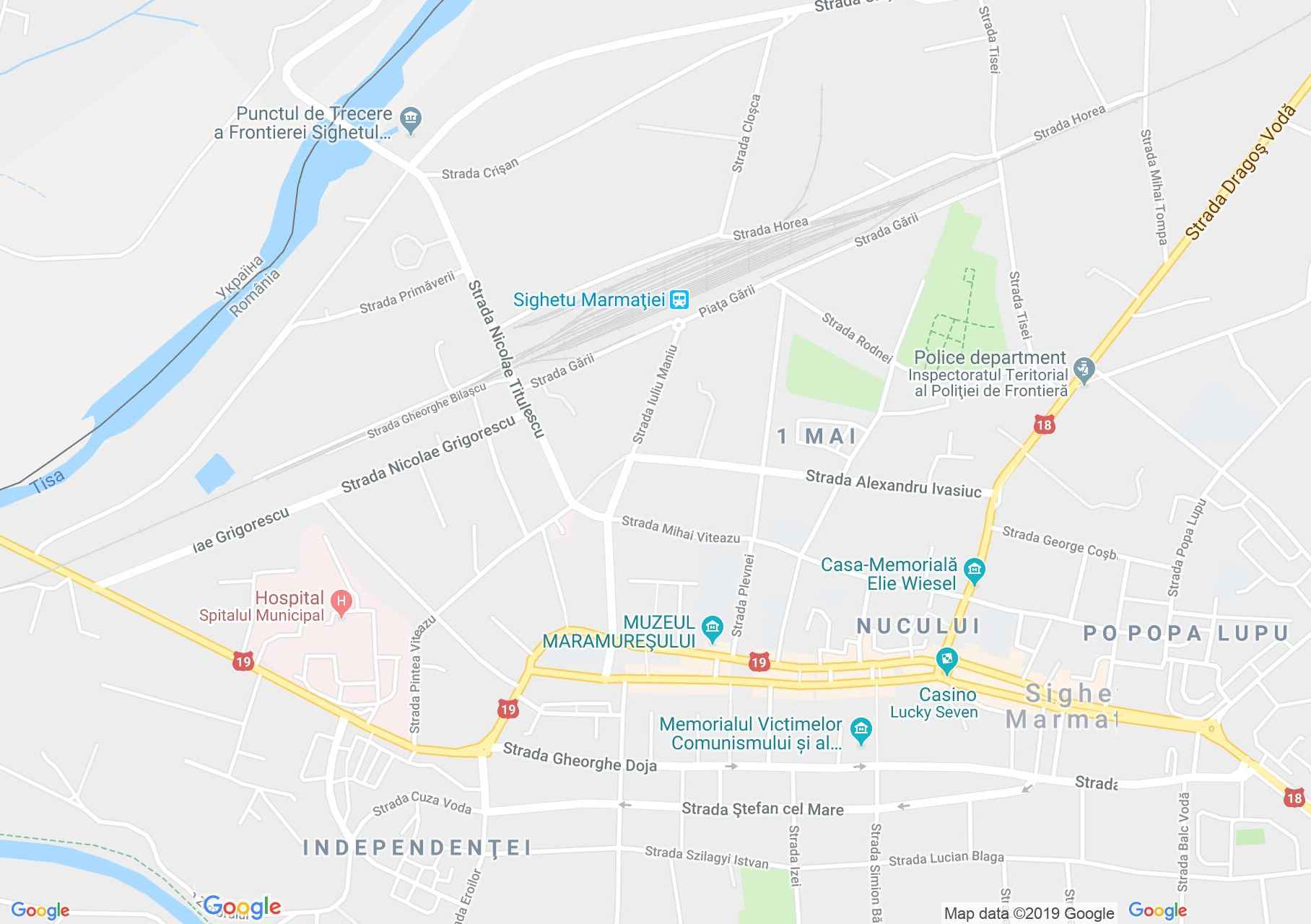 Máramarossziget: Mihalyi de Apsa emlékház (térkép)