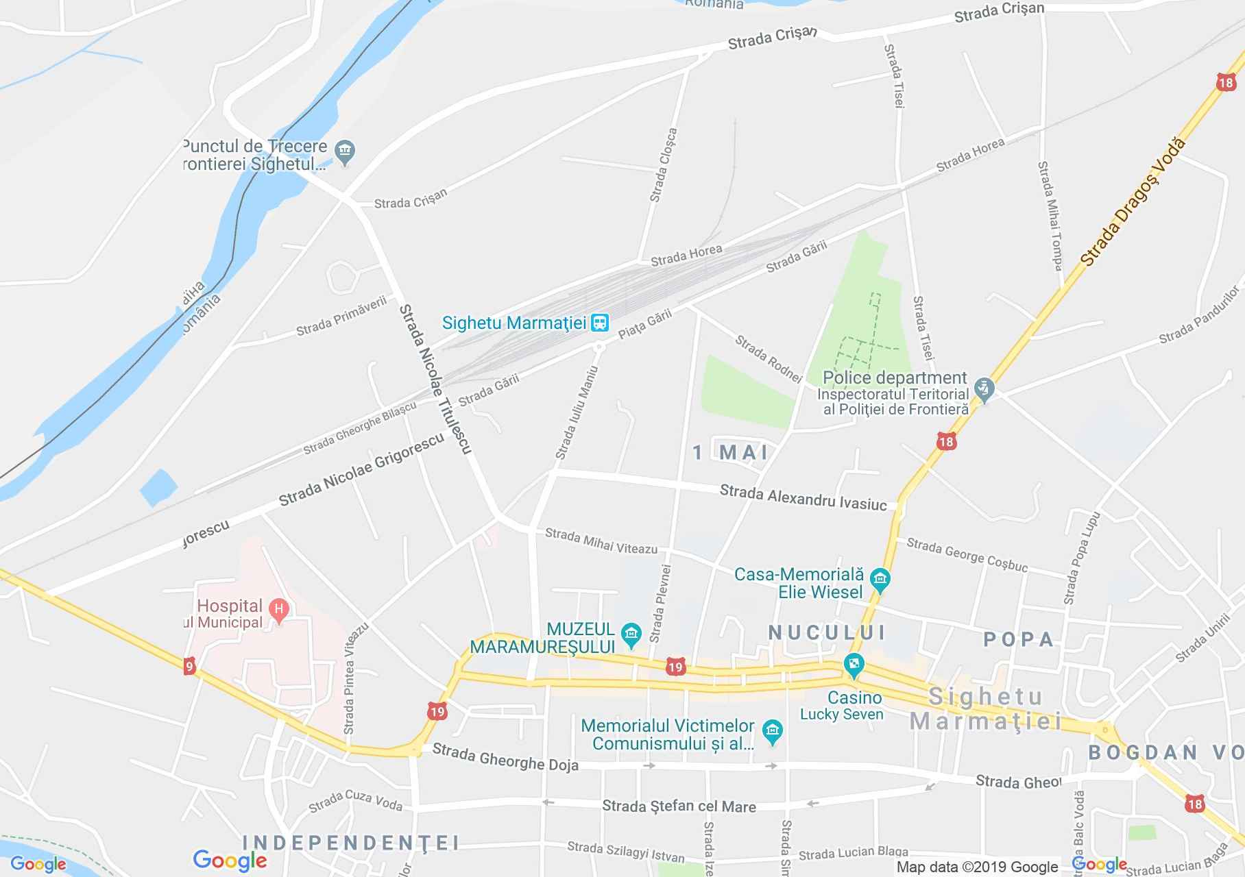 Máramarossziget: Történelmi és régészeti múzeum (térkép)