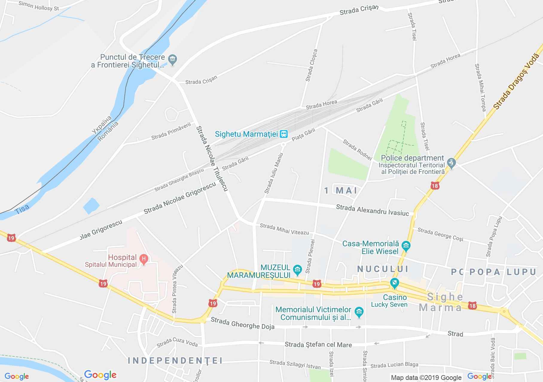 Máramarossziget: Vármegye háza (térkép)