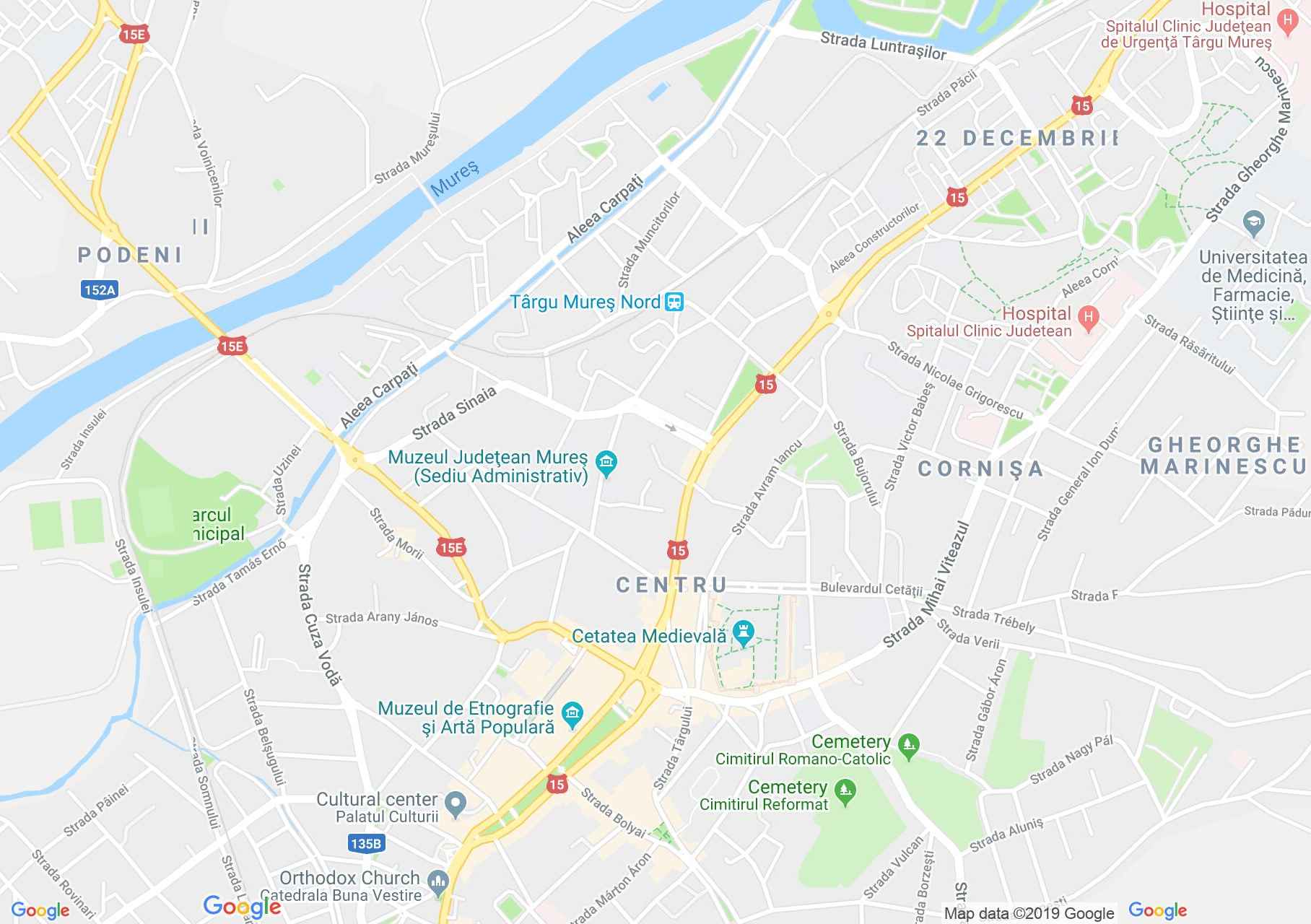 Map of Târgu Mureş: Kárnász House